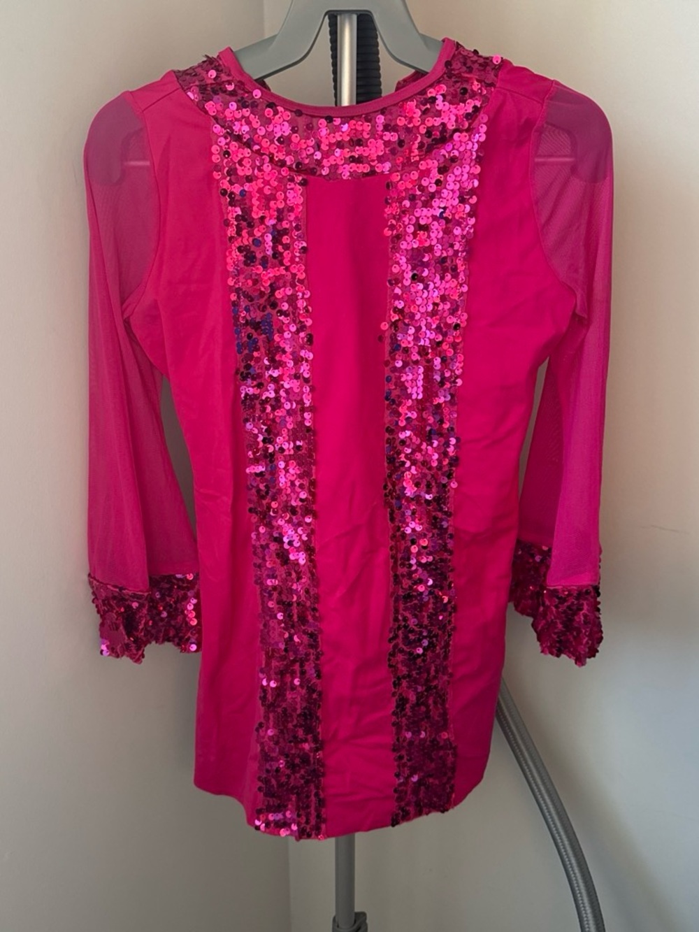 Weissman Hot Pink and Teal Dancewear Top